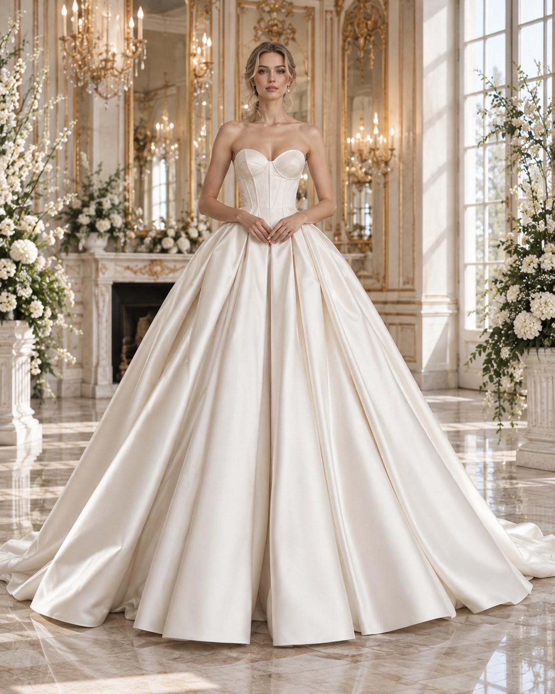 Grand entrance: Modern ball gown
