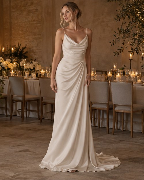 Soft sculpture: Draped crepe