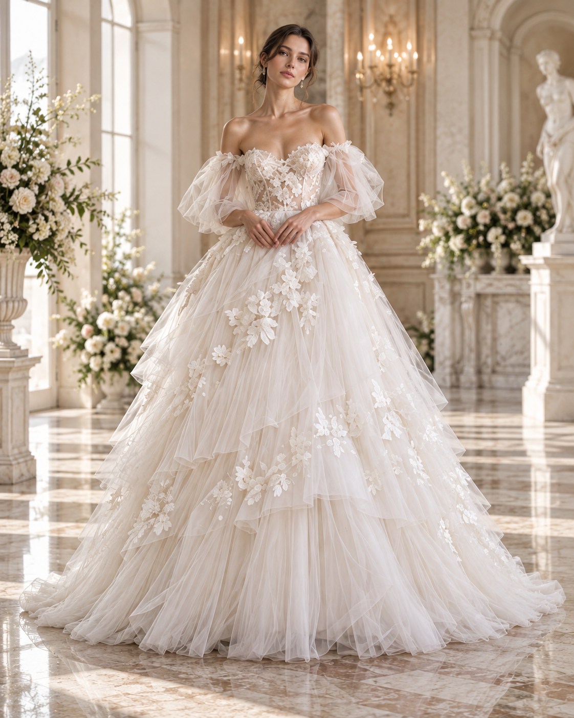 Cloud ceremony: Layered tulle