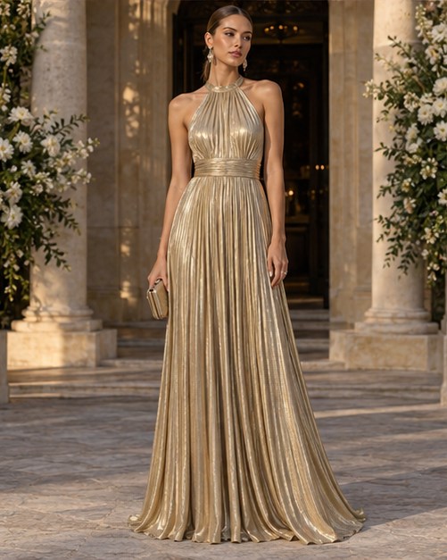 Golden guest: Metallic restraint