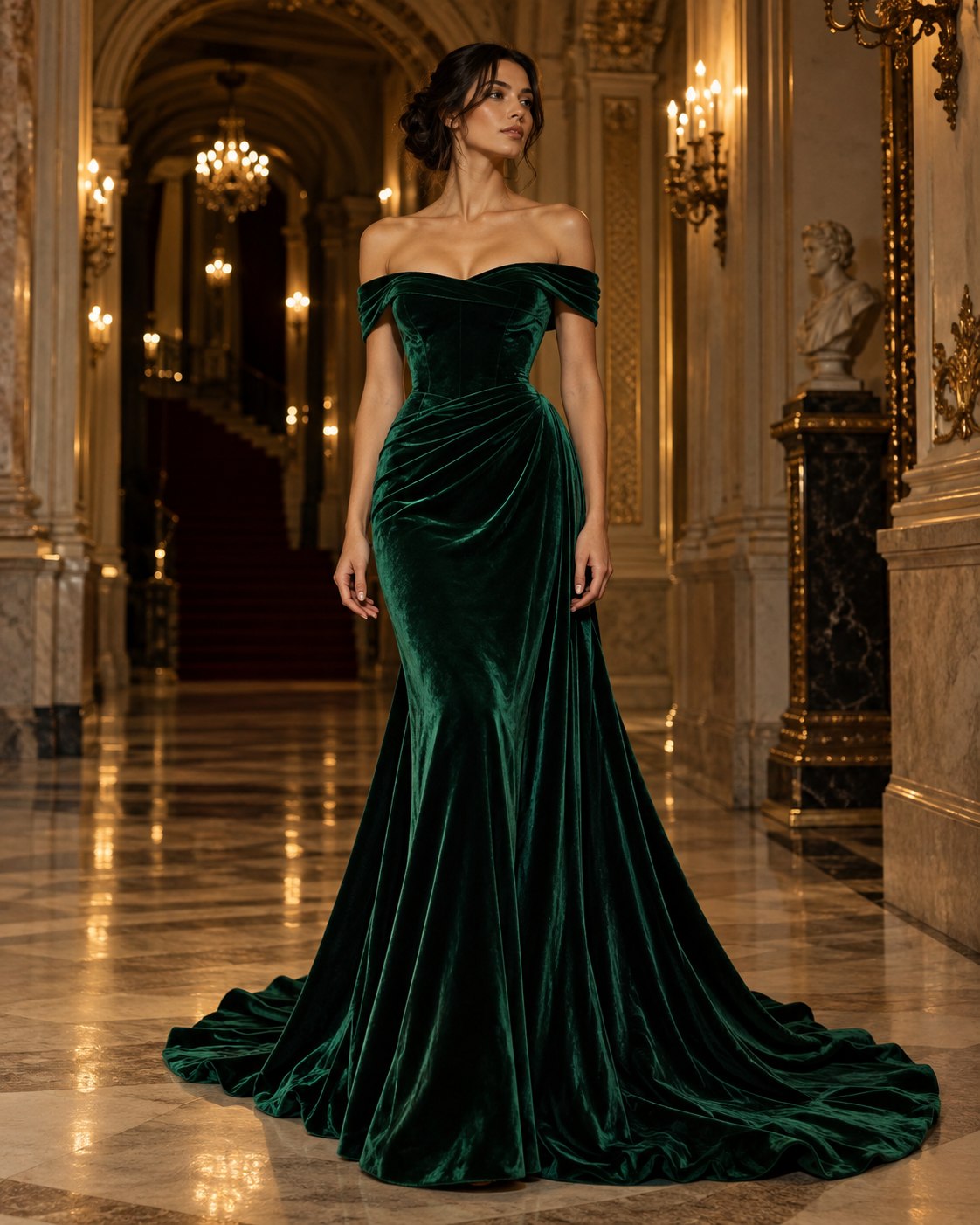 A premium evening gala dress direction